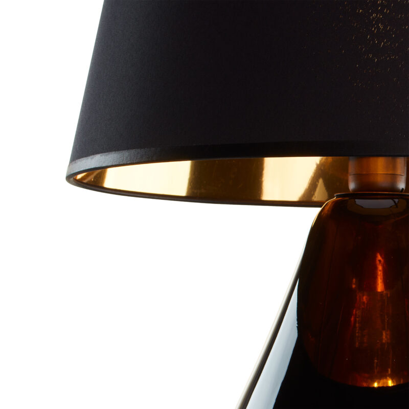 Lampka Nocna TK Lighting Lacrima Black/gold x1 - obrazek 5