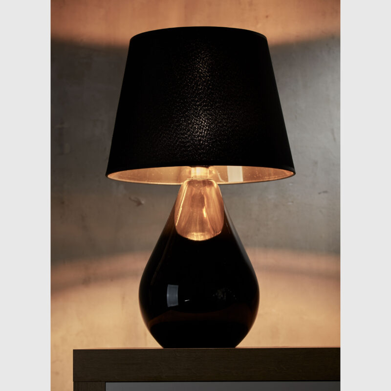 Lampka Nocna TK Lighting Lacrima Black/gold x1 - obrazek 6