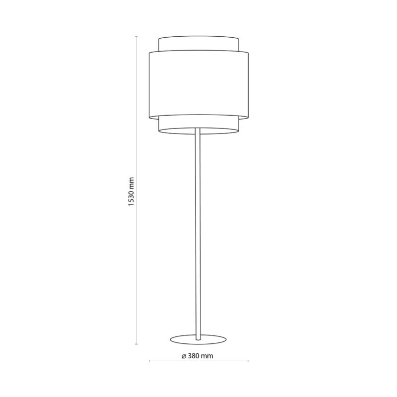 Lampa Podłogowa TK Lighting Boho Black x1 - obrazek 4