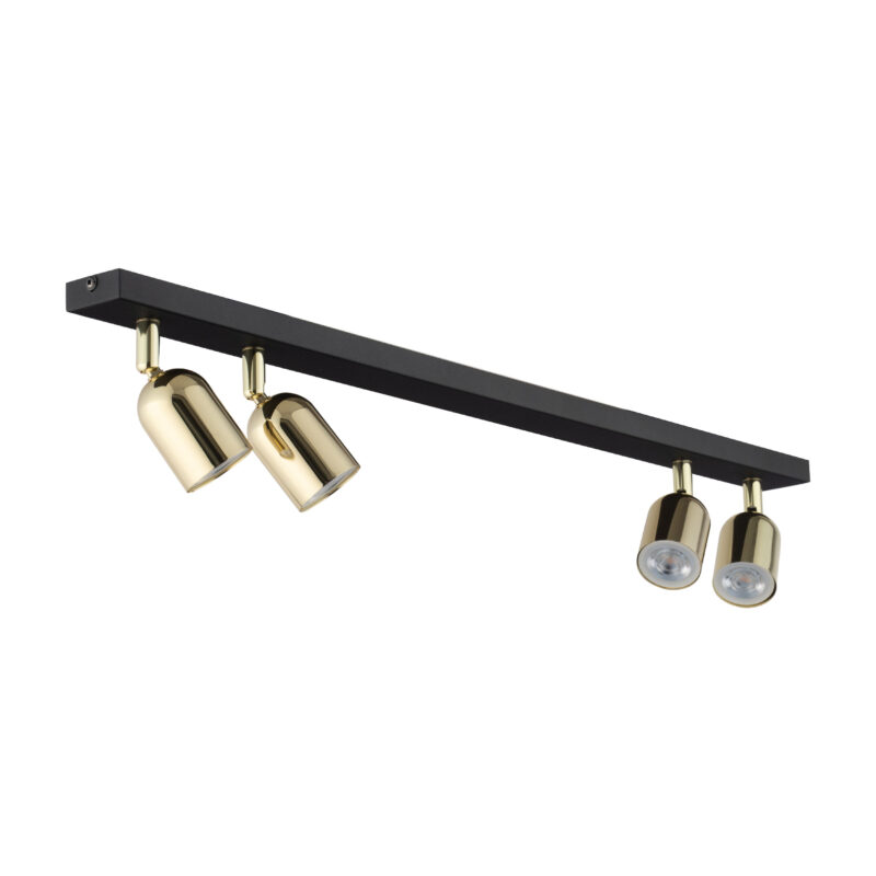 Lampa Sufitowa TK Lighting Top Black Gold x4 - obrazek 5