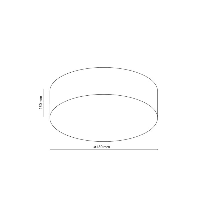 Lampa Sufitowa TK Lighting Rondo Linen 450 x4 - obrazek 3