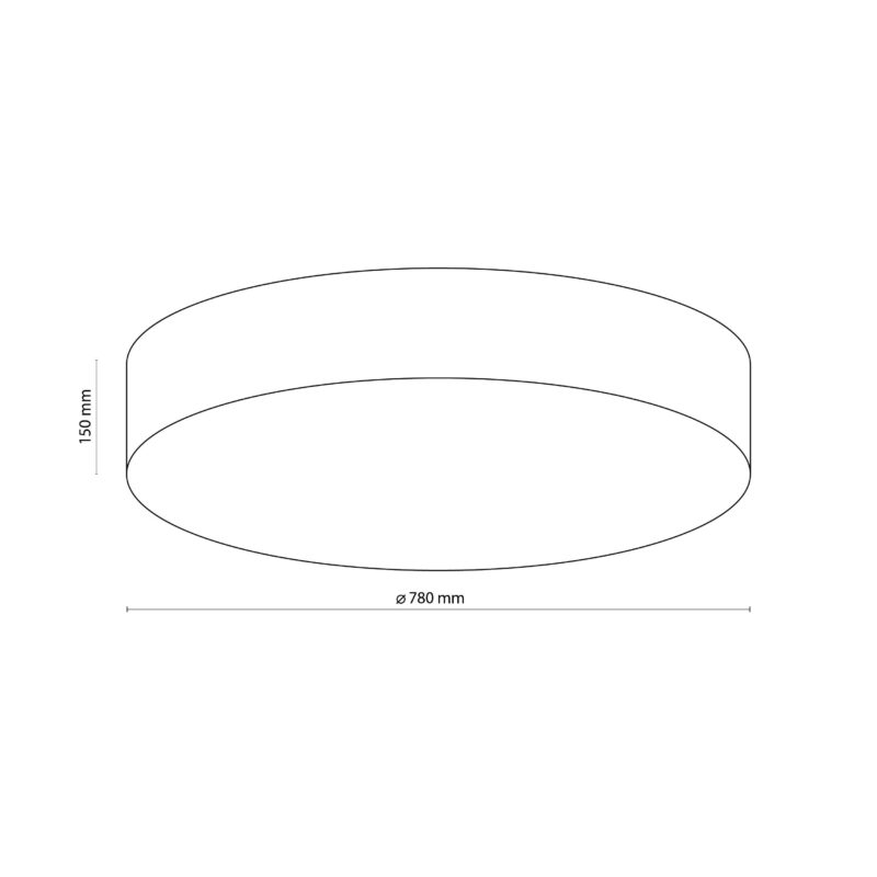 Lampa Sufitowa TK Lighting Rondo Linen 780 x6 - obrazek 3