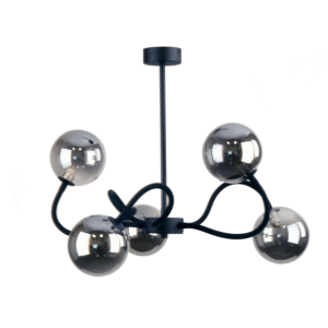 Lampa Sufitowa TK Lighting Bella Black x5