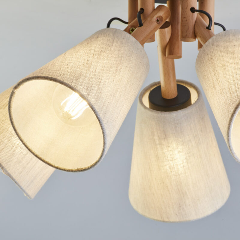 Lampa Sufitowa TK Lighting Vaio Nature x5 - obrazek 4