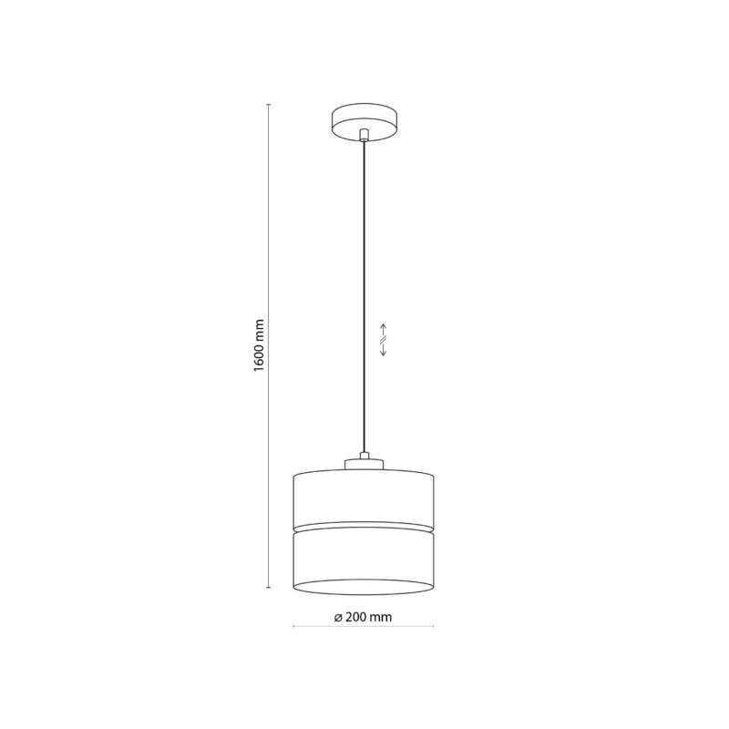 Lampa Wisząca TK Lighting Eco 200 x1 - obrazek 7