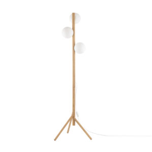 Lampa Podłogowa TK Lighting Estera Wood x3