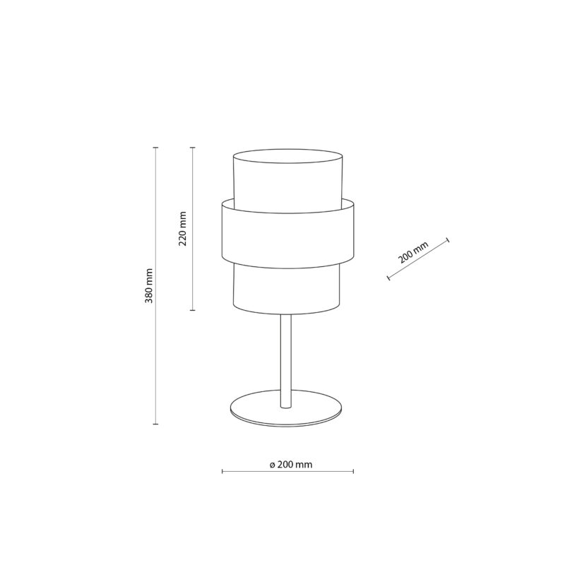Lampka Nocna TK Lighting Calisto White x1 - obrazek 10