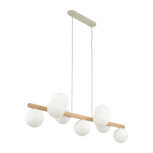 Lampa Wisząca TK Lighting Estera Wood x9