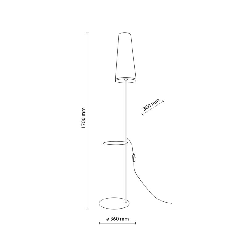 Lampa Podłogowa TK Lighting Zing x1 - obrazek 7