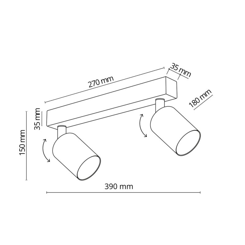 Spot TK Lighting Top Gold x2 - obrazek 4