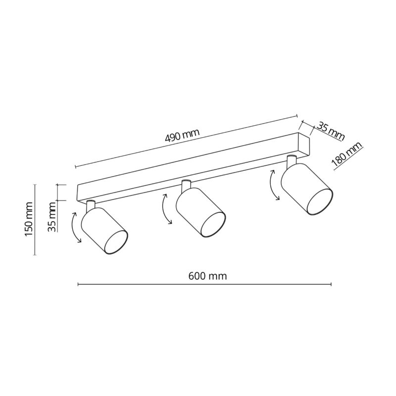 Spot TK Lighting Top Gold x3 - obrazek 6