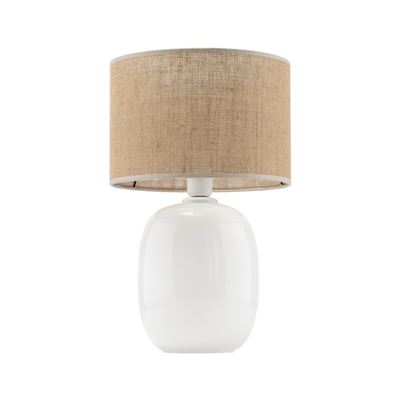 Lampka Nocna TK Lighting Melody White Juta x1 - obrazek 5