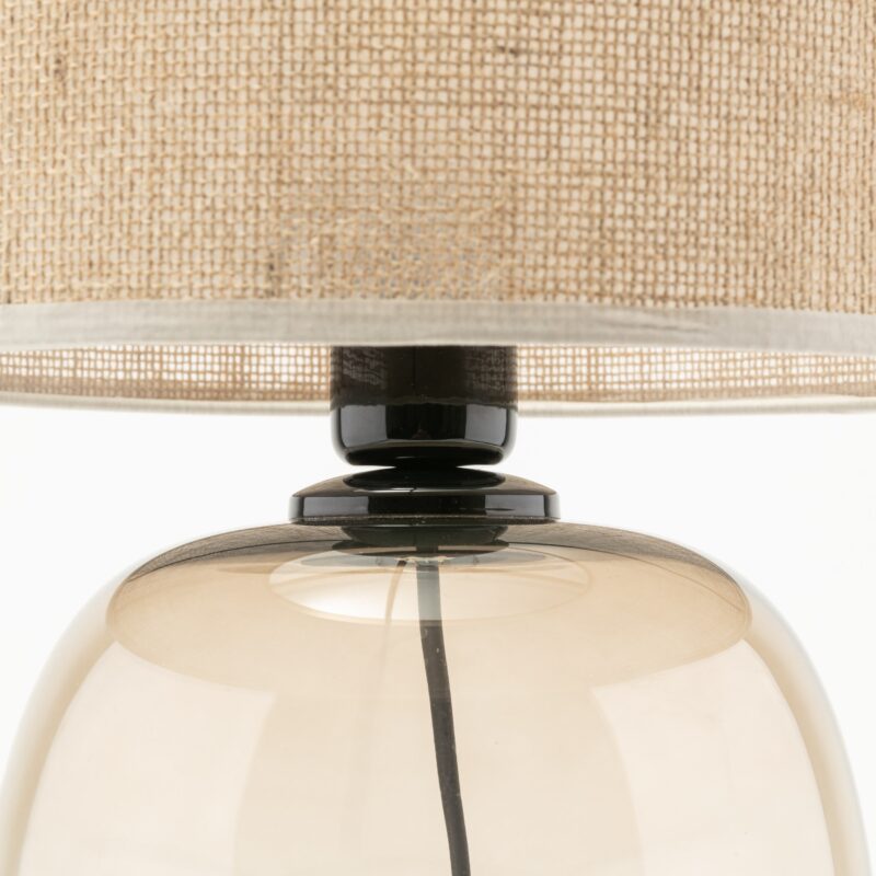 Lampka Nocna TK Lighting Melody Topaz Juta x1 - obrazek 4