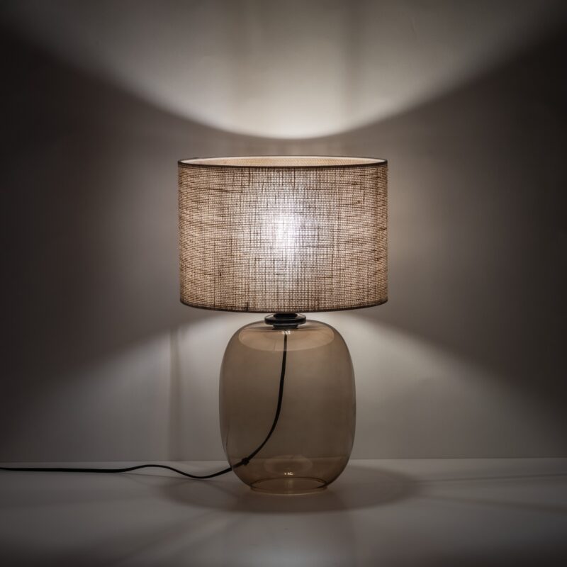 Lampka Nocna TK Lighting Melody Topaz Juta x1 - obrazek 7