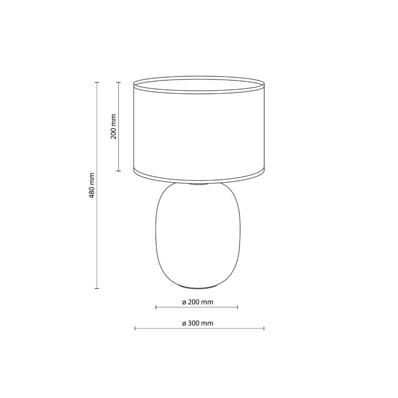 Lampka Nocna TK Lighting Melody Topaz Juta x1 - obrazek 9