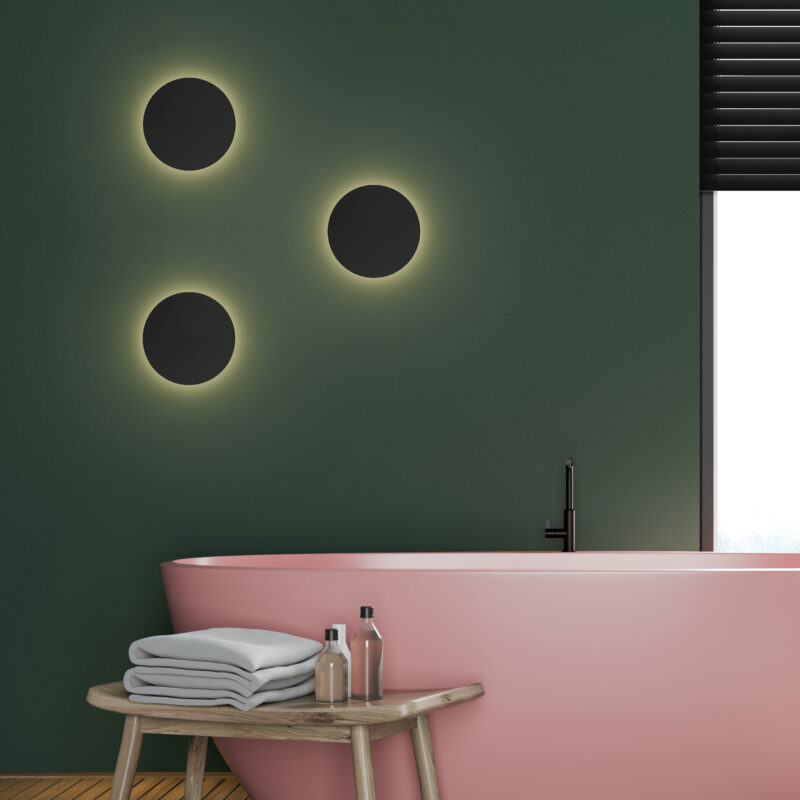 Kinkiet TK Lighting Luna Black 200 x2 - obrazek 4