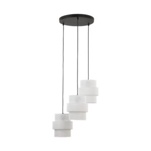 Lampa Wisząca TK Lighting Calisto White Koło x3