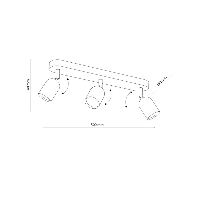 Lampa Sufitowa TK Lighting Top Gold x3 - obrazek 9