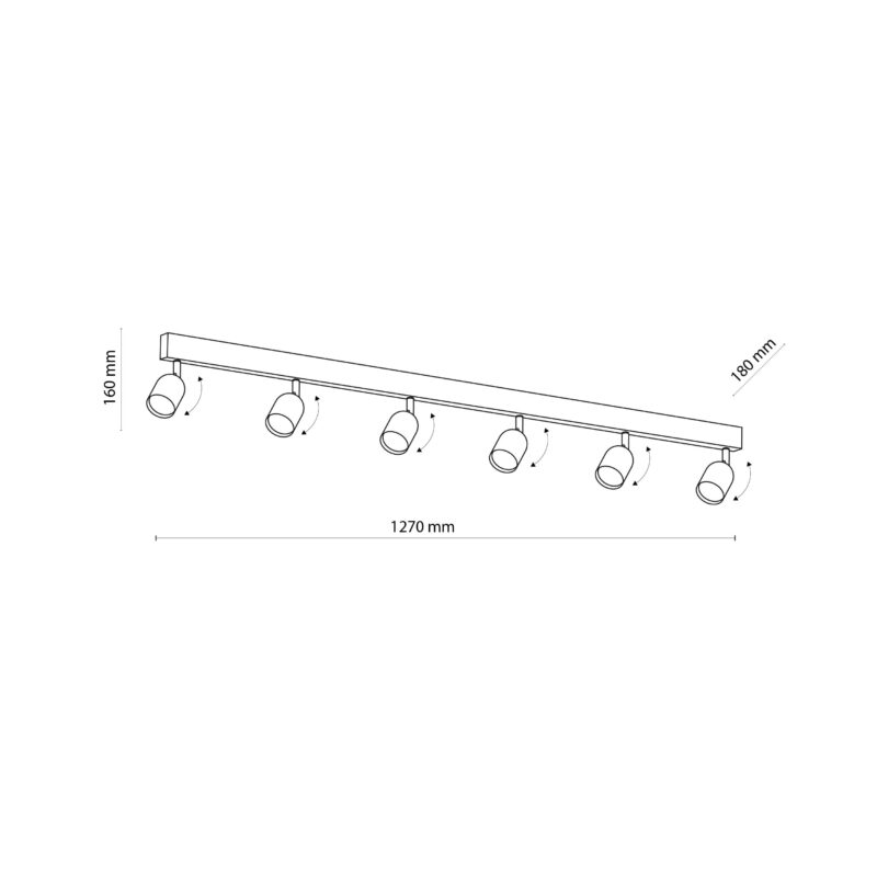 Lampa Sufitowa TK Lighting Top Gold x6 - obrazek 9