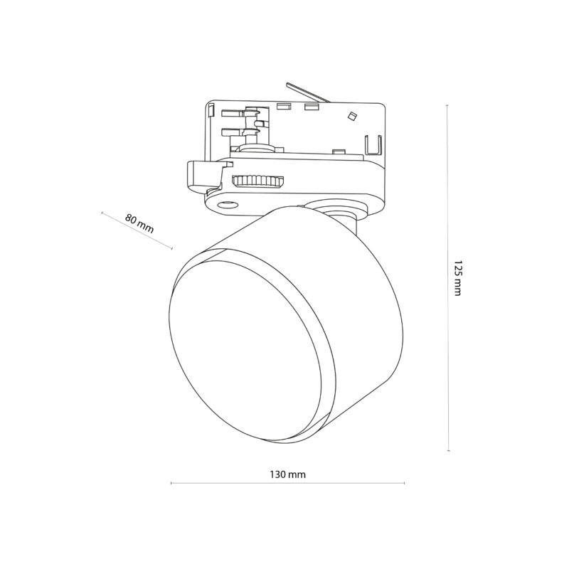 System szynowy TK Lighting Tracer 3-fazowy White GX53 x1 - obrazek 3