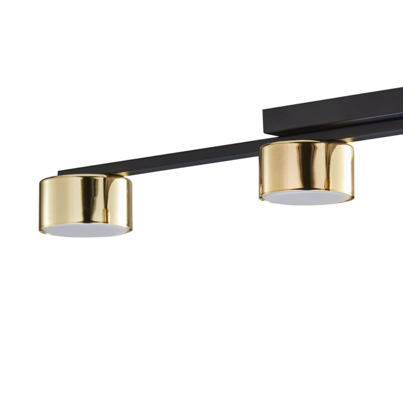 Lampa Sufitowa TK Lighting Dallas Gold/black + GX53 x4 - obrazek 3