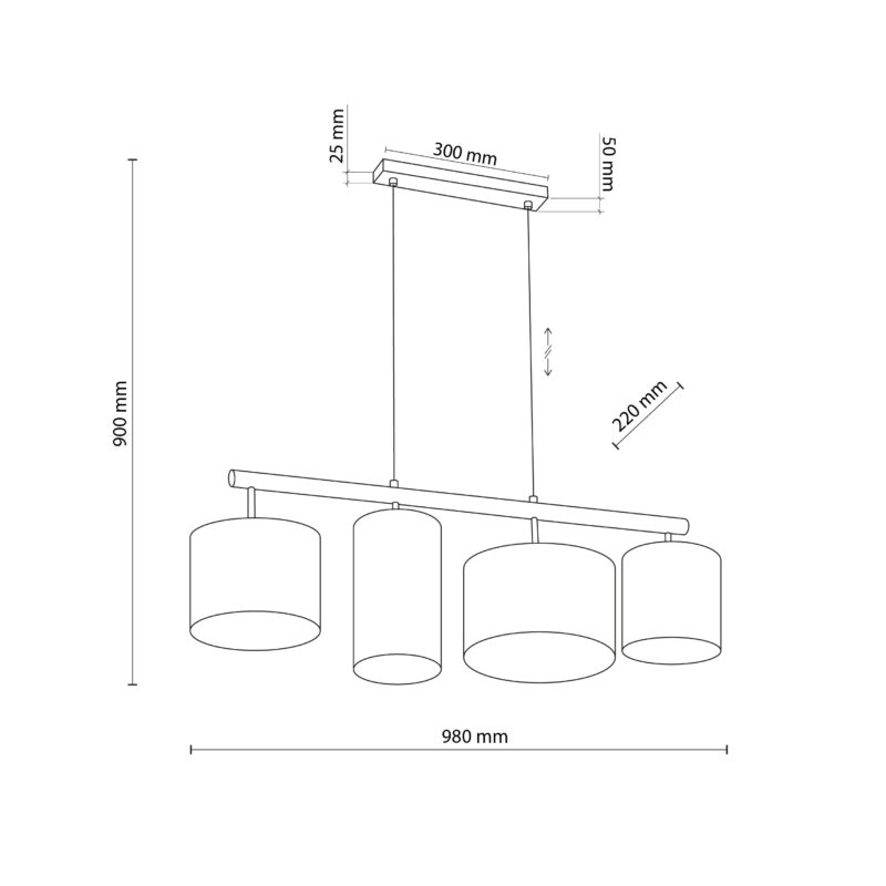 Lampa Wisząca TK Lighting Deva Nature Fsc 100%, Sa-coc-006060 x4 - obrazek 5