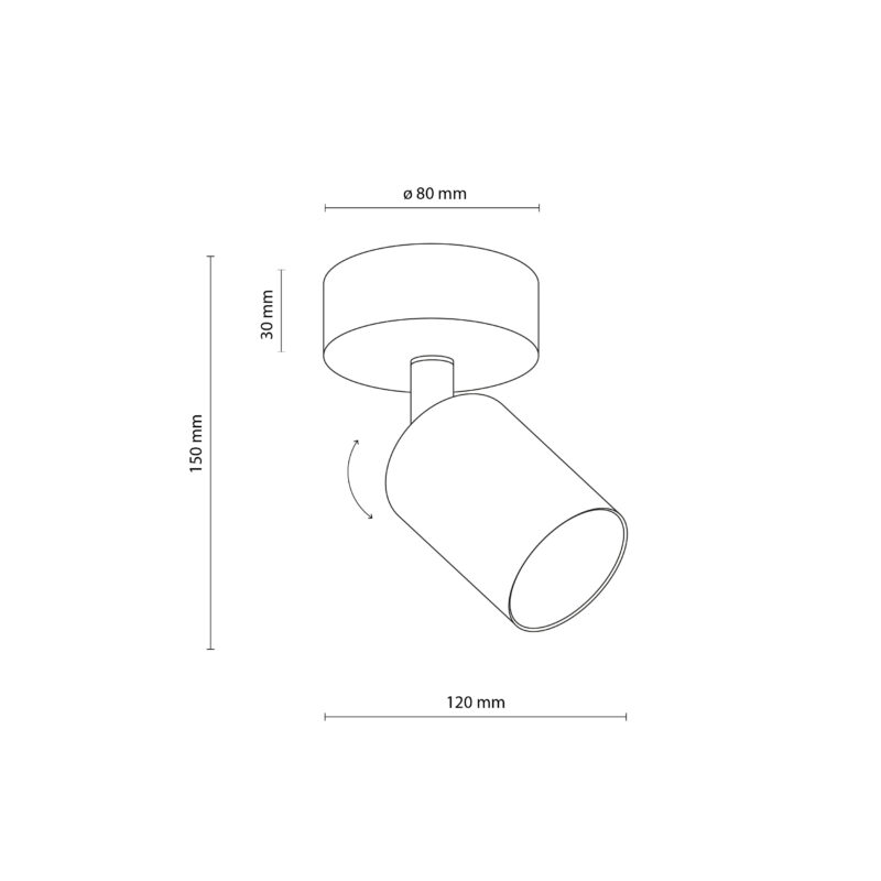 Spot TK Lighting Top White x1 - obrazek 5