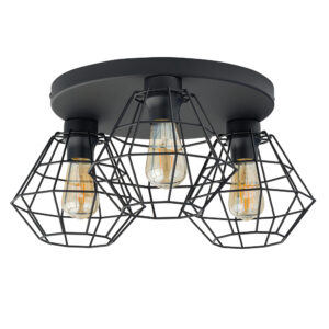 Lampa Sufitowa TK Lighting Diamond New Black x3