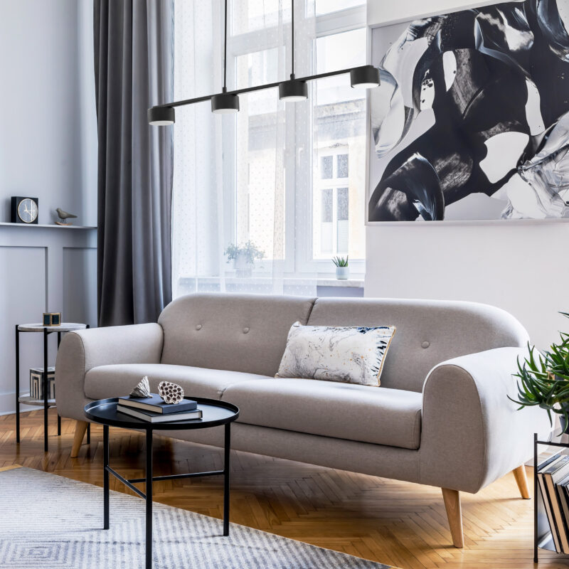 Lampa Wisząca TK Lighting Dallas Black + GX53 x4 - obrazek 2