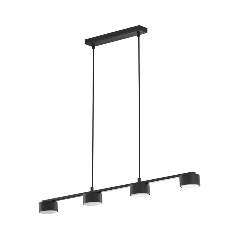 Lampa Wisząca TK Lighting Dallas Black + GX53 x4