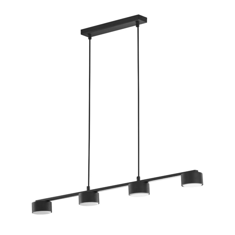 Lampa Wisząca TK Lighting Dallas Black + GX53 x4 - obrazek 3