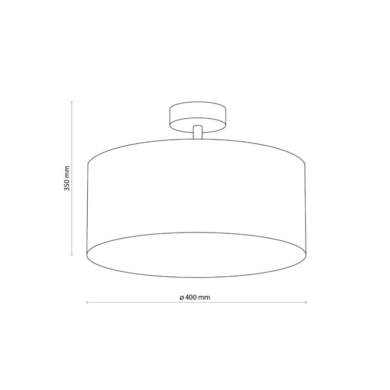 Lampa Sufitowa TK Lighting Rondo Linen 400 x4 - obrazek 4
