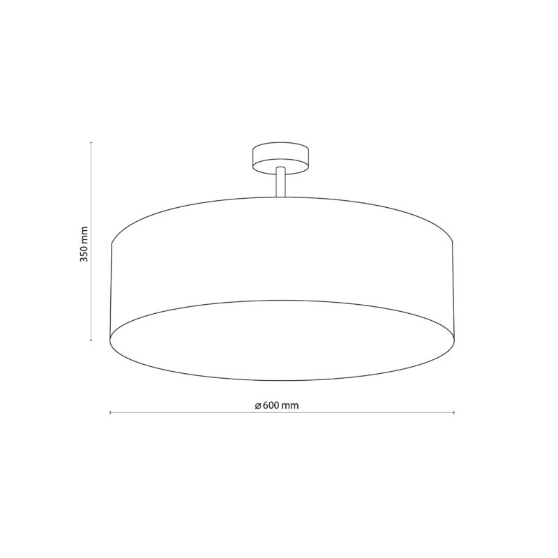 Lampa Sufitowa TK Lighting Rondo Linen 600 x4 - obrazek 6