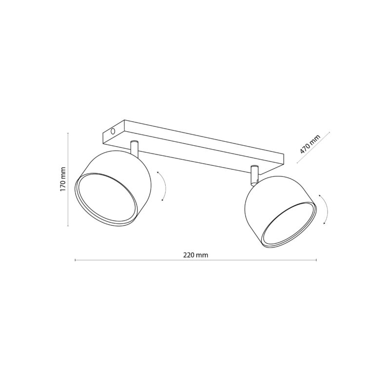 Lampa Sufitowa TK Lighting Altea White + Żarówki x2 - obrazek 5