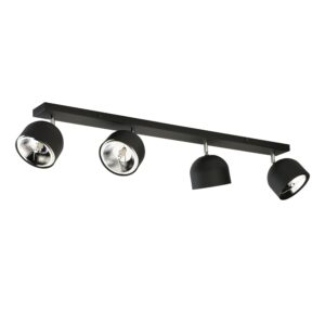 Lampa Sufitowa TK Lighting Altea Black + Żarówki x4