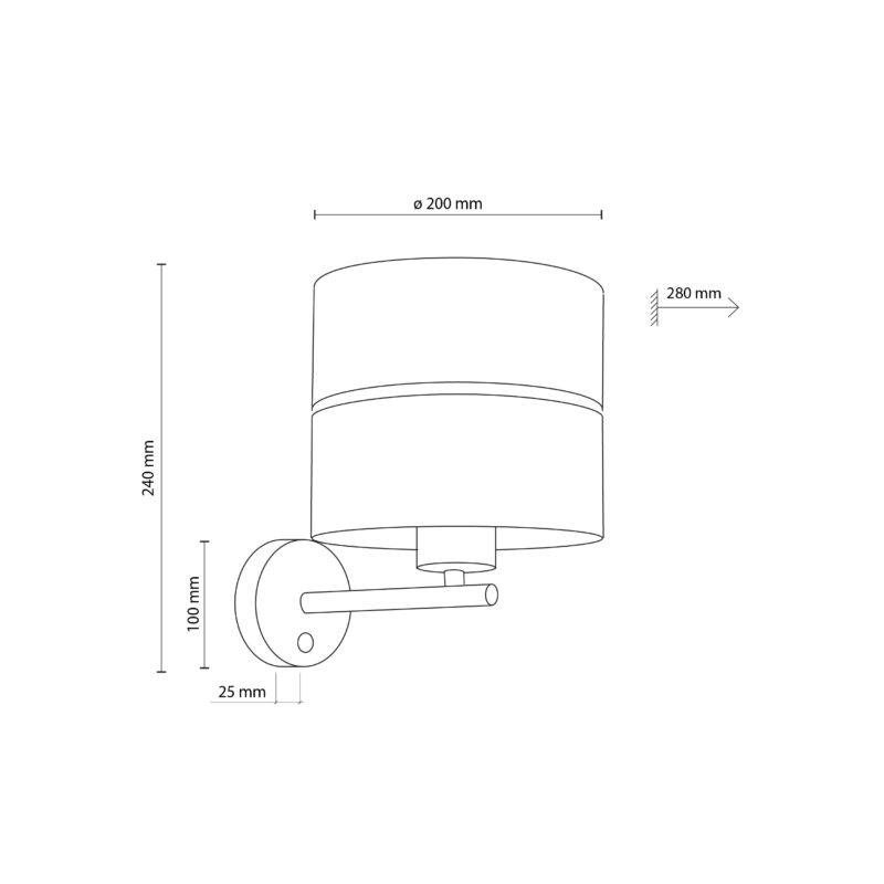 Kinkiet TK Lighting Nicol x1 - obrazek 6