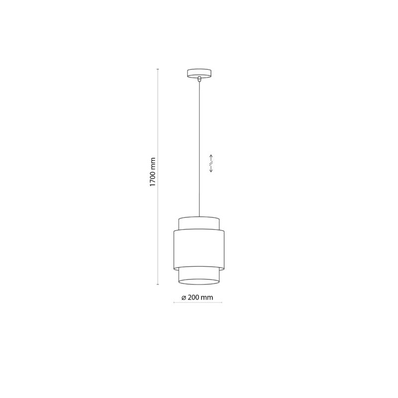 Lampa Wisząca TK Lighting Boho Black 200 x1 - obrazek 4