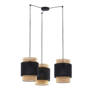 Lampa Wisząca TK Lighting Boho Black x3