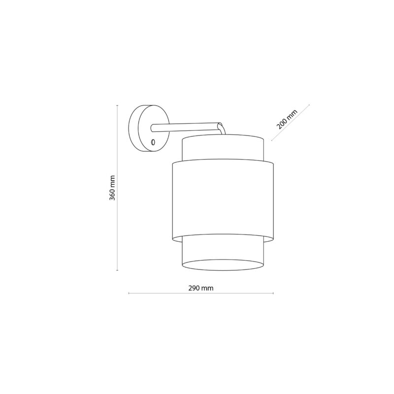 Kinkiet TK Lighting Boho Black x1 - obrazek 4