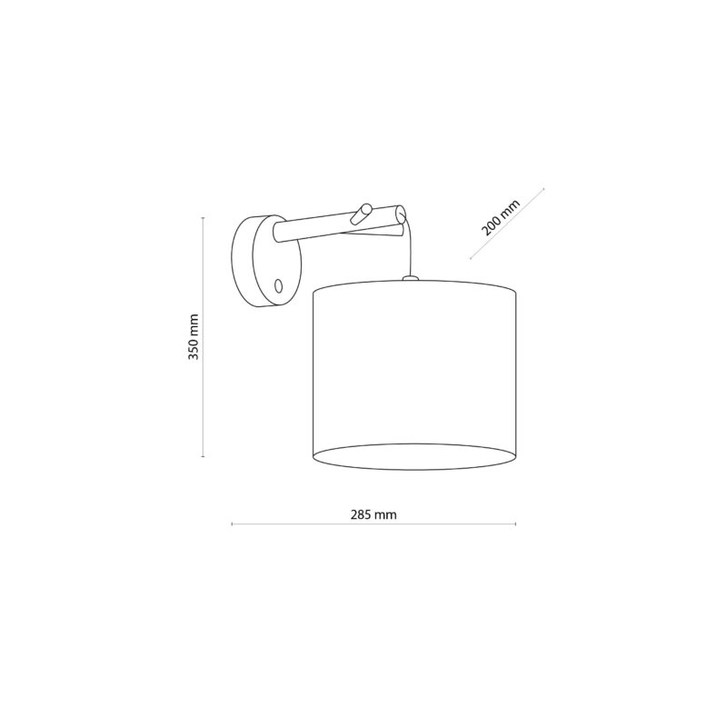 Kinkiet TK Lighting Albero Linen x1 - obrazek 4