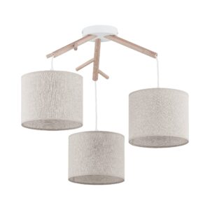 Lampa Wisząca TK Lighting Albero Linen x3