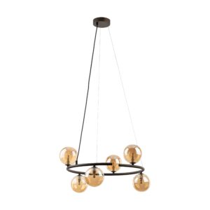 Lampa Wisząca TK Lighting Anabelle Brown x6