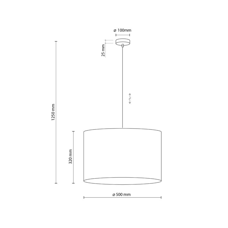 Lampa Wisząca TK Lighting Juta x3 - obrazek 4