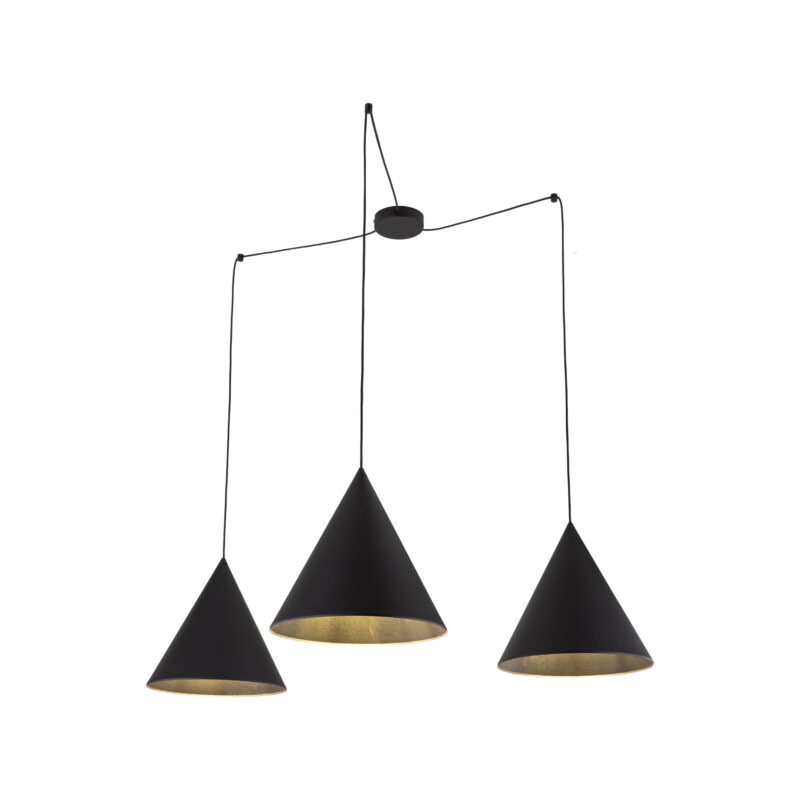 Lampa Wisząca TK Lighting Cono Black L x3 - obrazek 4
