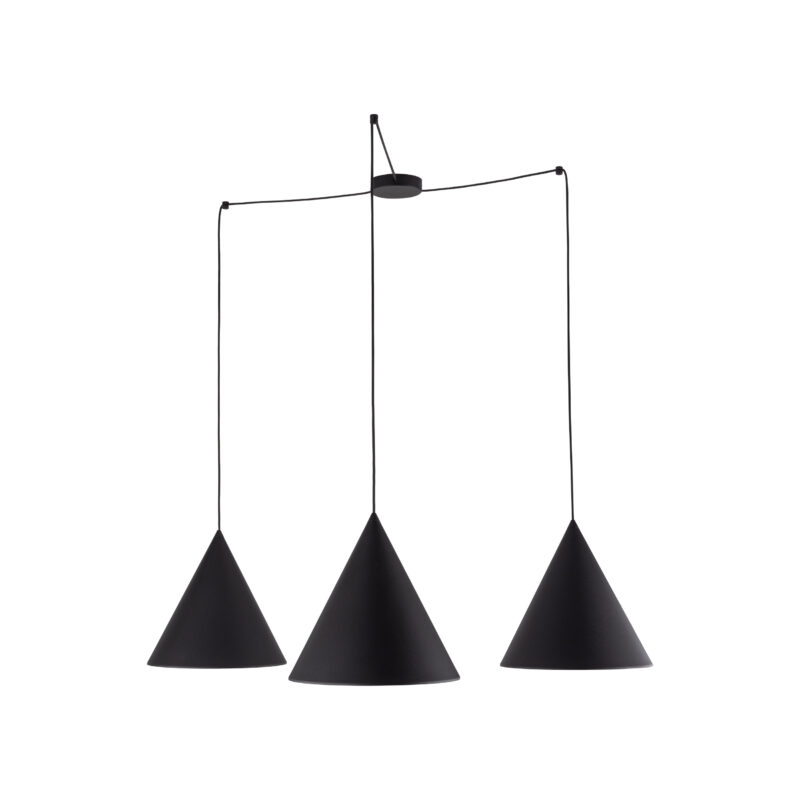 Lampa Wisząca TK Lighting Cono Black L x3 - obrazek 6