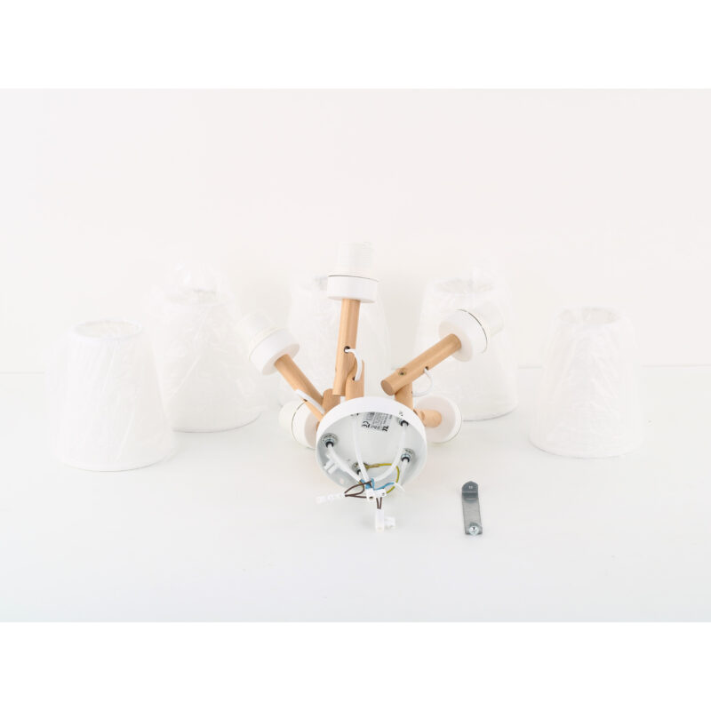 Lampa Sufitowa TK Lighting Vaio White x5 - obrazek 4