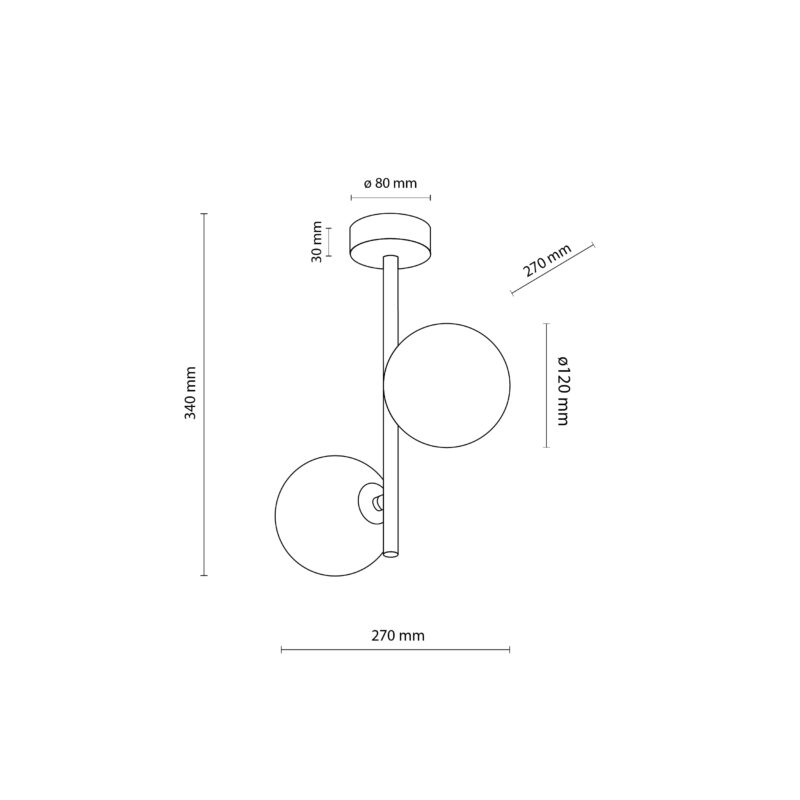 Lampa Sufitowa TK Lighting Estera Black x2 - obrazek 7