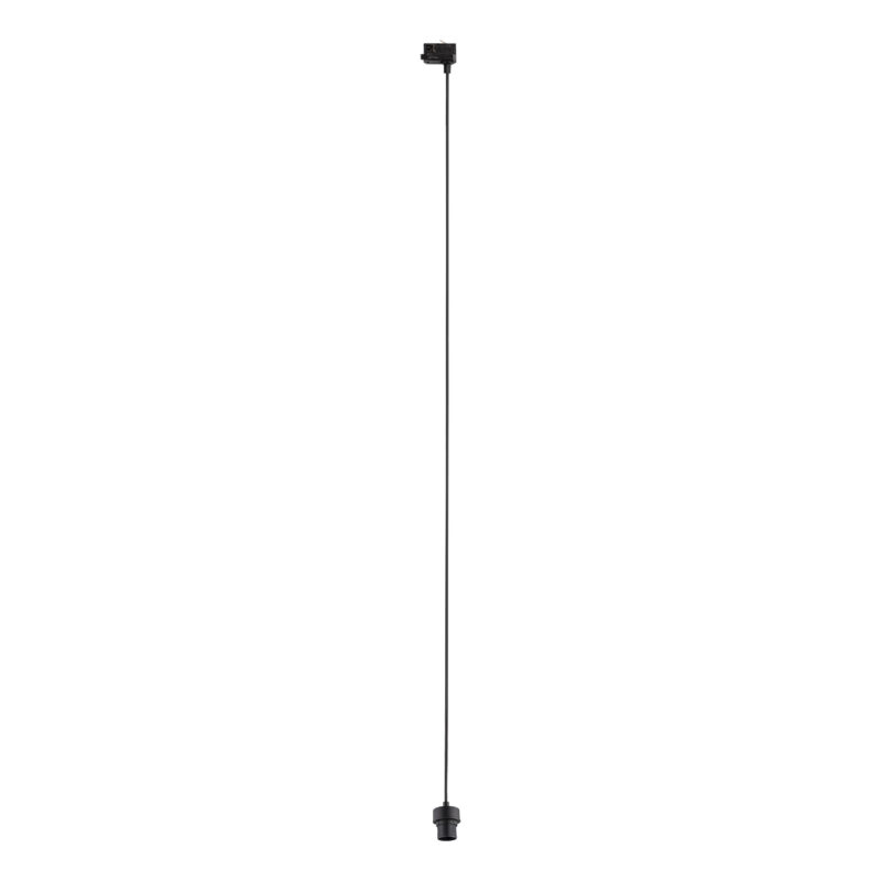 System szynowy TK Lighting Tracer 3-fazowy Black Zawieszenie E27 1,5m x1