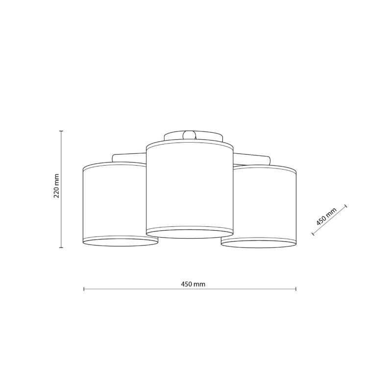 Lampa Sufitowa TK Lighting Deva Nature x3 - obrazek 8