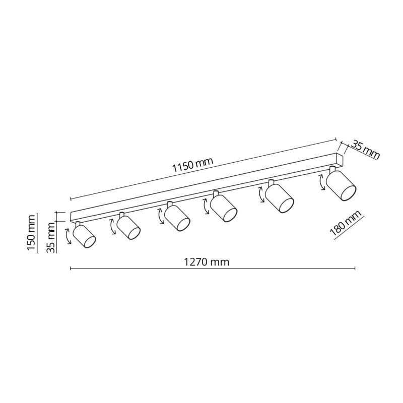 Spot TK Lighting Top White x6 - obrazek 6